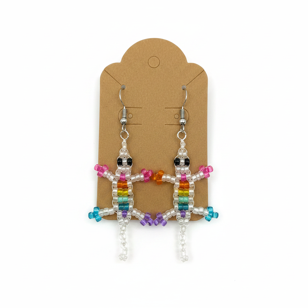 Beaded Figure Earrings
