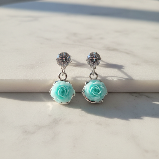 Rose Drop Earrings