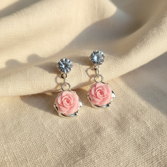 Rose Drop Earrings