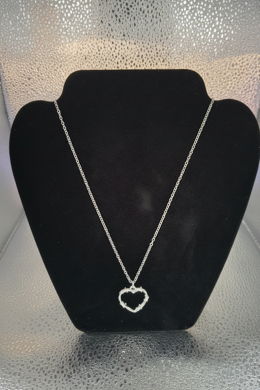 Barbed Wire Heart Jewelry Set