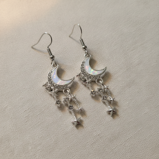 Moon and Stars Earrings