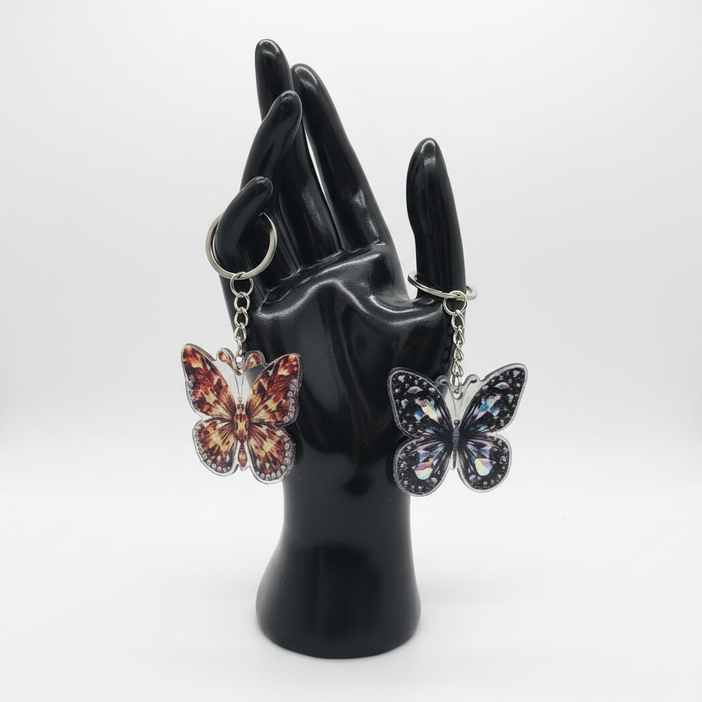 Acrylic Butterfly Keychain
