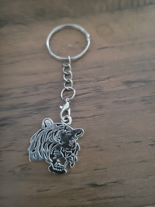 Tiger Charm Keychain
